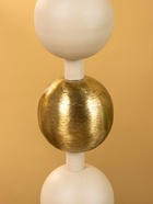 4 подсвечника на тарелке со сферами, фисташковый 25,5х22,5х32 см 10722249 - фото 16981206