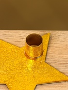 Подсвечник на 1 свечу «Звезда», 13×12×3 см, золотой - фото 119120622