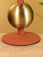 Подсвечник на 1 свечу текстурный «Терракотовый», с 1 сферой, 7.5×7.5×11.5 см - фото 52744433