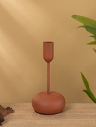 Подсвечник на 1 свечу текстурный «Терракота», 8×8×15.5 см - фото 52744435