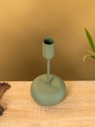 Подсвечник на 1 свечу текстурный «Болотный», 8×8×15.5 см - фото 52744441