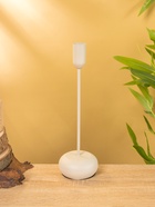 Подсвечник на 1 свечу текстурный «Бежевый», 8×8×25.5 см - фото 52744455