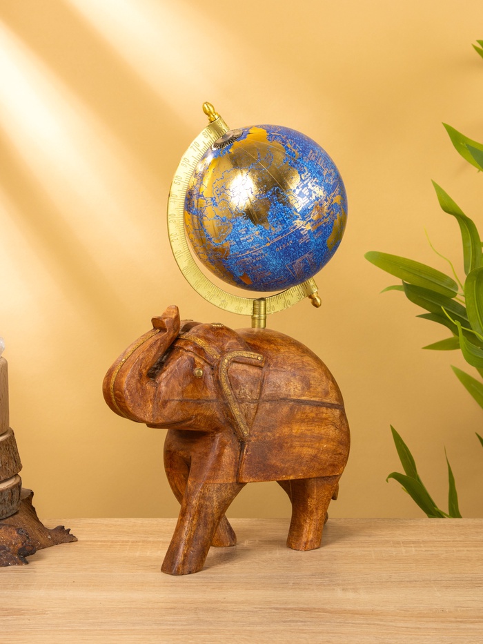 Глобус сувенирный, 22×12.5×353.5 см, подставка дерево - Фото 1