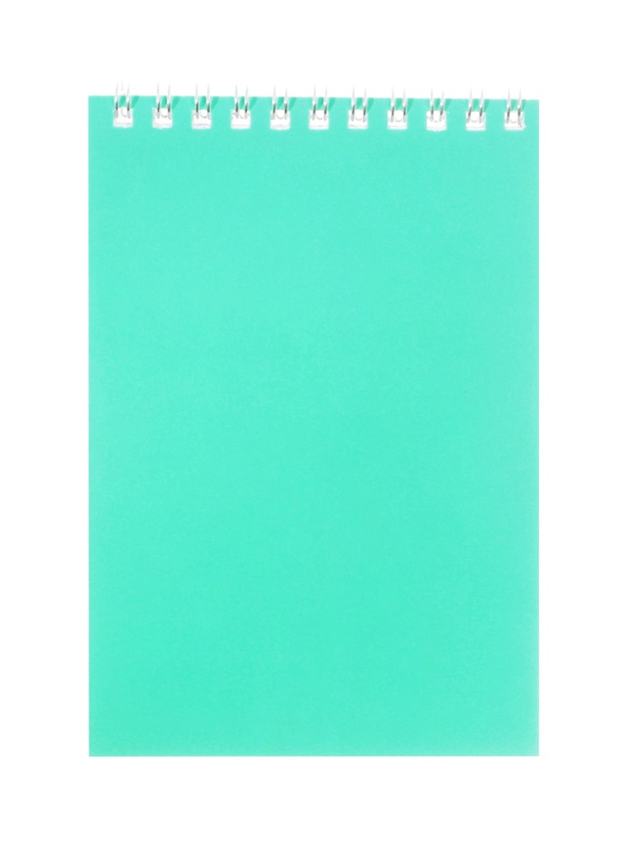 Блокнот BG «Для конференций», А6, 60 листов, в клетку, на гребне, обложка из мелованного картона, бирюзовый, МИКС - Фото 1