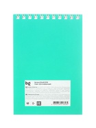 Блокнот BG «Для конференций», А6, 60 листов, в клетку, на гребне, обложка из мелованного картона, бирюзовый, МИКС - Фото 4