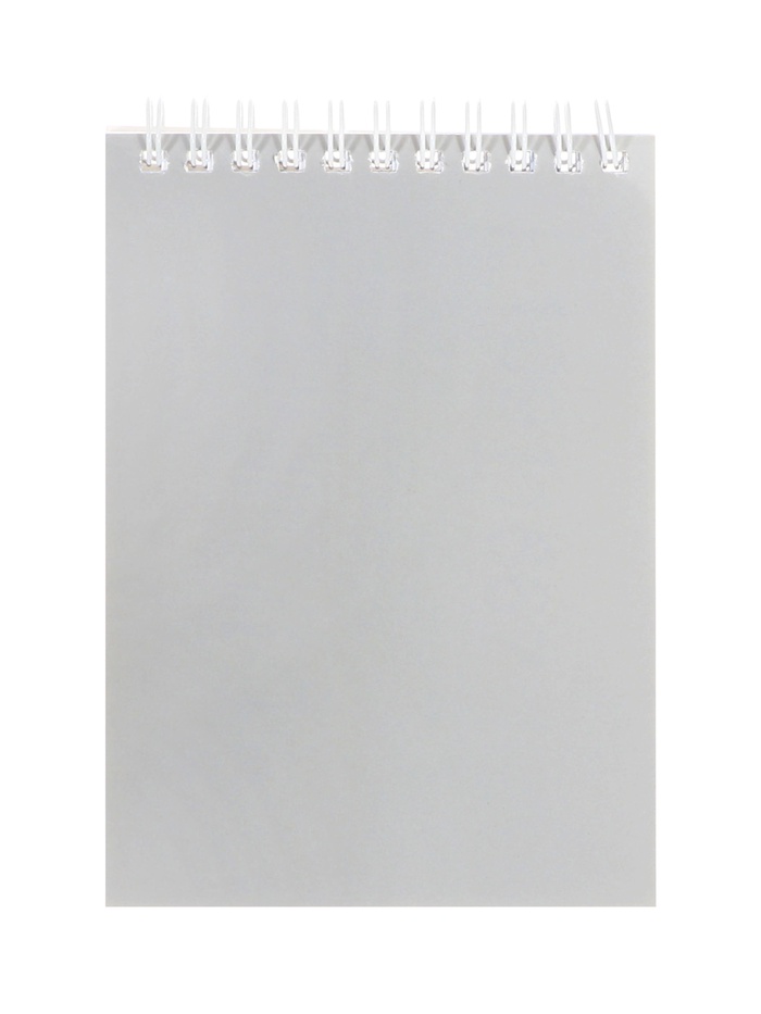 Блокнот BG «Для конференций», А6, 60 листов, на гребне, обложка из мелованного картона, серый - Фото 1