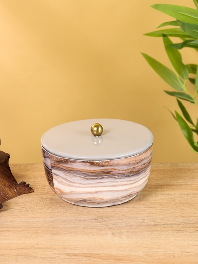 Конфетница с крышкой «Халва», 14×14×9 см