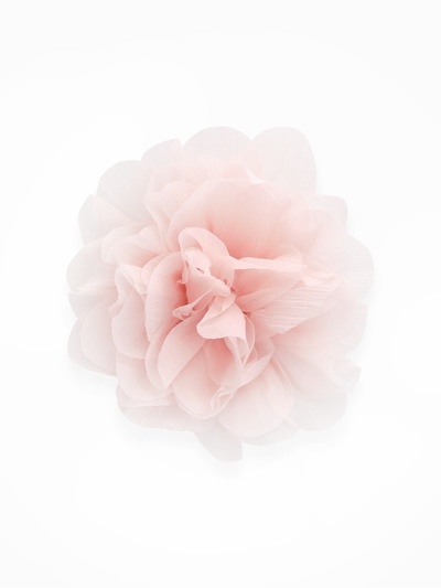 Брошь текстильная «Цветок», розовая