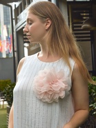 Брошь текстильная «Цветок», розовая - Фото 6