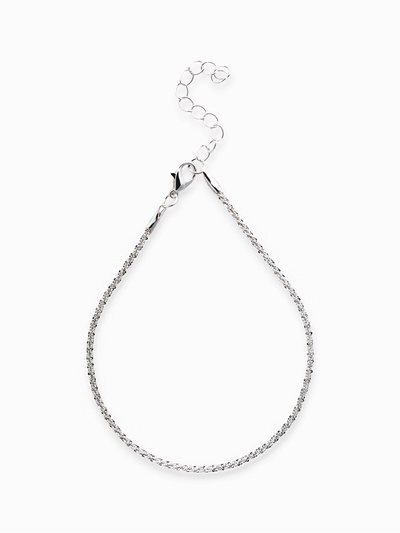 Браслет на ногу «Анклет», цвет серебро