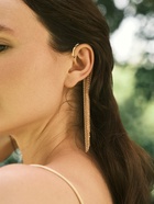 Серьга кафф «Водопад», висячая, цвет золото - Фото 6