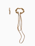 Серьги каффы «Водопад» набор 2 шт. стразы, цвет золото - Фото 3