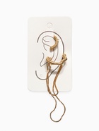 Серьги каффы «Водопад» набор 2 шт. стразы, цвет золото - фото 809108781