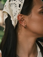 Набор серьги и каффы 4 шт. «Минимализм», водопад, цвет золото - Фото 2