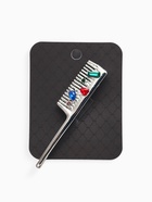 Брошь «Расческа со стразами», цветной в серебре - Фото 5