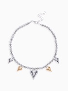 Колье с подвесками «Минималистичное сердце», цветной - Фото 1