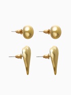 Серьги QF «Нежное сердце», набор 2 пары, цвет золото - Фото 4