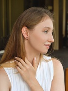 Серьги QF «Леопардовое сердце», набор 3 пары, крупное, цветной в серебре - Фото 3