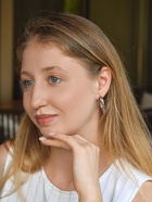 Набор серьги «Леопард» 3 пары, цветной в серебре - фото 809108963