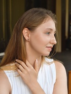 Серьги QF «Леопард», набор 3 пары, цветной в золоте - фото 53213477