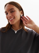 Серьги пусеты QF «Нежное сердце», набор 6 пар, бусины, цвет золото, серебро - Фото 5