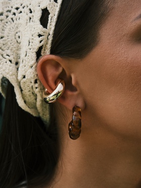 Набор серег и кафф «Тренд», 7 шт. цвет золото