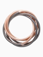 Браслет трансформируется в кулон «Обруч», d=8-24 см, металл, цвет золото, серебро - Фото 4