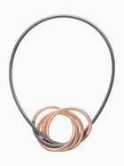 Браслет трансформируется в кулон «Обруч», d=8-24 см, металл, цвет золото, серебро - Фото 3