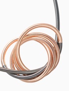 Браслет трансформируется в кулон «Обруч», d=8-24 см, металл, цвет золото, серебро - Фото 6