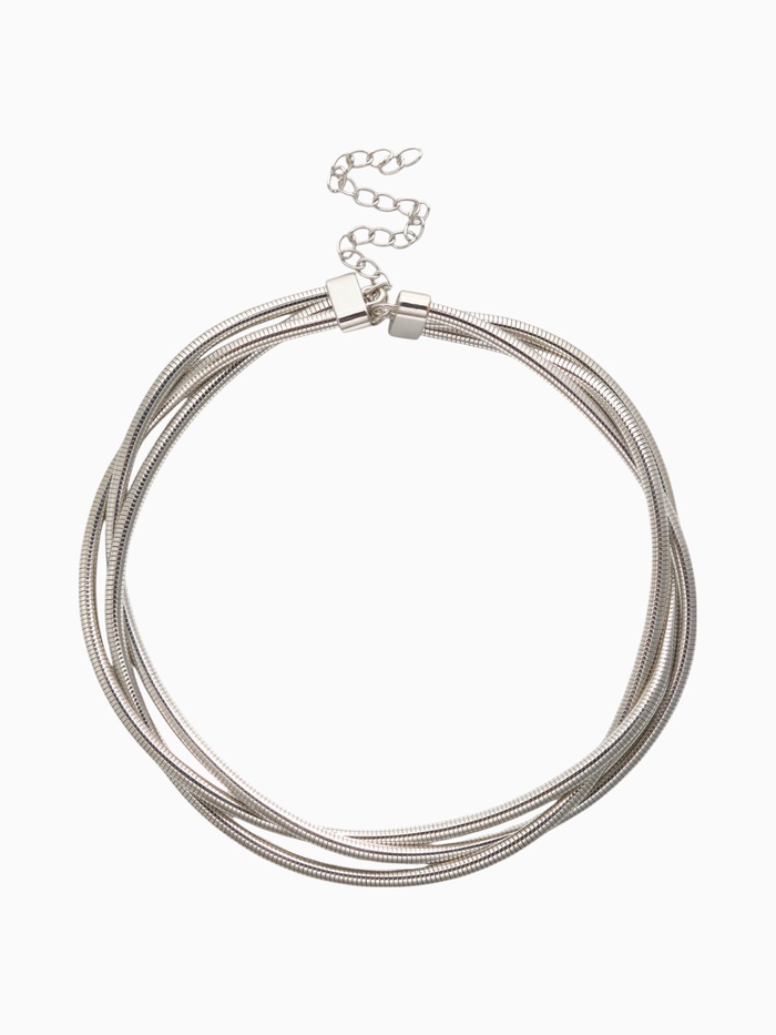 Чокер «Многослойный», металлический, цвет серебро - Фото 1