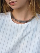 Чокер «Многослойный», металлический, цвет серебро - Фото 2