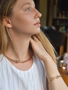 Набор 2 предмета: чокер, браслет «Обруч» узел, цвет золото - Фото 4