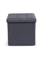 Пуф – короб складной «Клик Мебель», с ящиком, 380×380×380 мм, рогожка, цвет серый - Фото 6