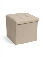Пуф – короб складной «Клик Мебель», с ящиком, 380×380×380 мм, рогожка, цвет бежевый - Фото 5