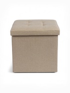 Пуф – короб складной «Клик Мебель», с ящиком, 380×380×380 мм, рогожка, цвет бежевый - Фото 6