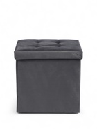 Пуф – короб складной «Клик Мебель», с ящиком, 380×380×380 мм, велюр, цвет серый - Фото 6
