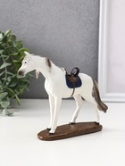 Фигурка полистоун «Белая лошадь с седлом», 14×4×12 см - Фото 5