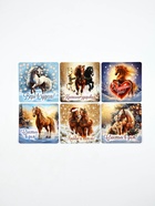 Набор магнитов полимер новогодних «Милые Лошадки» 7×7 см 12 шт. - Фото 4