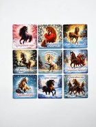 Магниты новогодние «Лошадь», 7×7 см, набор 36 шт., полимер - фото 122241353