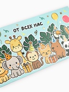 Конверт для денег «От всех нас!», тиснение, 16.5 х 8 см - Фото 2