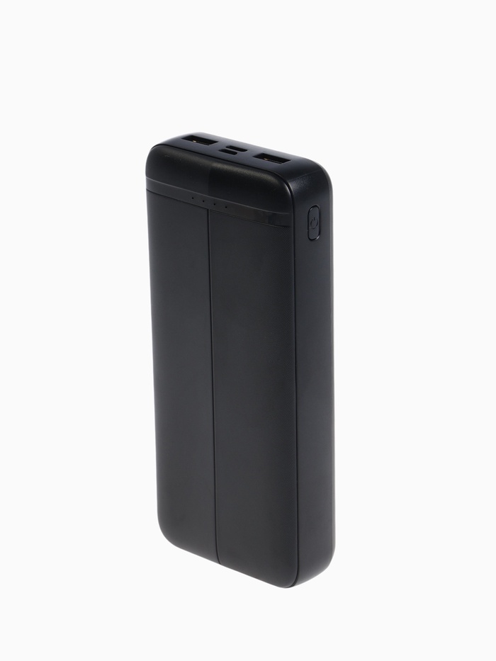 Внешний аккумулятор PB-04, 20000 мАч, 2 USB, 2 А, индикация, чёрный - Фото 1