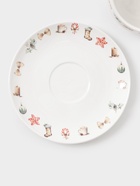 Чайная пара новогодняя «Волшебный праздник», 2 предмета: чашка 210 мл, блюдце d=15.7 см, фарфор, белая - Фото 4