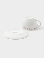 Чайная пара новогодняя «Волшебный праздник», 2 предмета: чашка 210 мл, блюдце d=15.7 см, фарфор, белая - Фото 6