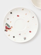 Чайная пара новогодняя «Сказочный бал.Щелкунчик», 2 предмета: чашка 210 мл, блюдце d=15.5 см, фарфор, белая - Фото 4