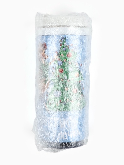 Термокружка новогодняя пластиковая «Светись как ёлочка», 350 мл