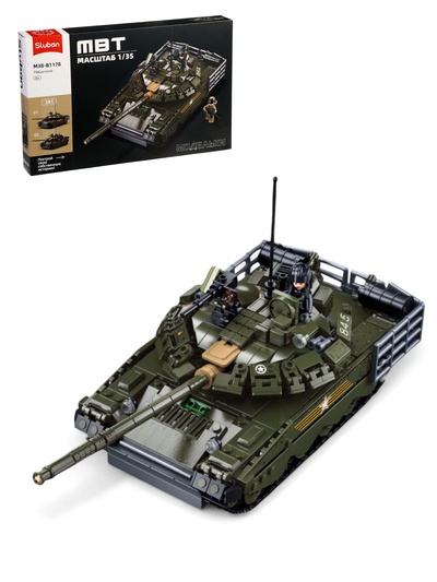 УЦЕНКА Конструктор модельки «Основной танк», 2 варианта сборки, 798 деталей, 6+