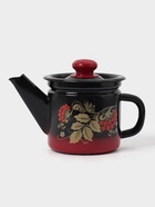 УЦЕНКА Чайник заварочный 1 л красно-чёрный с пласт. ручкой - Фото 3