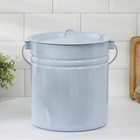 УЦЕНКА Ведро 12 л цельнотянутое с крышкой светлое - Фото 6