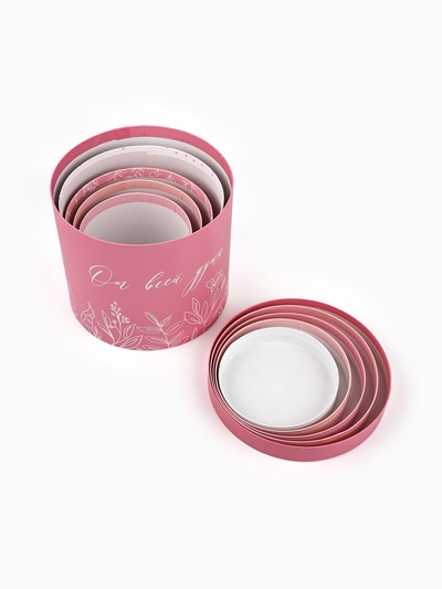 Набор подарочных коробок, упаковка, 5 в 1 «Нежность», 14×13 ‒22×19.5 см