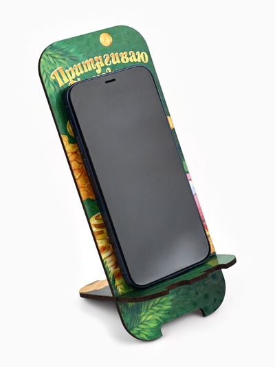 Подставка под телефон новогодняя «Притягиваю удачу», 19.3×8 см